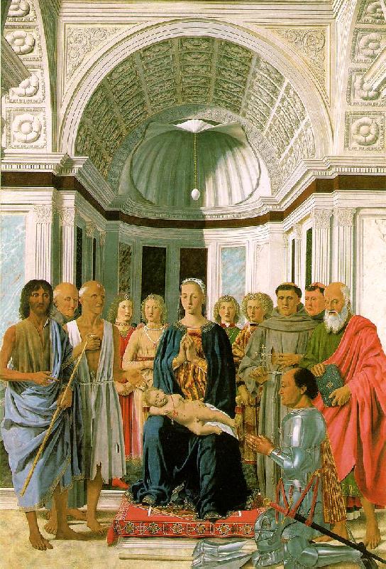 Piero della Francesca Madonna and Child with Saints France oil painting art